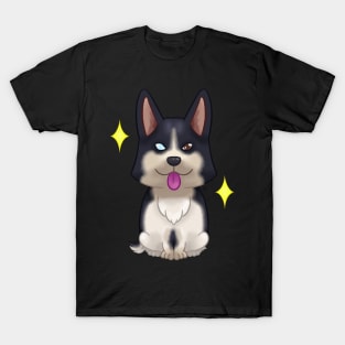 Corgi Pembroke tricolor black head T-Shirt